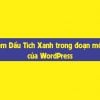 4 Bước thêm Dấu Tích Xanh trong đoạn mô tả của WordPress