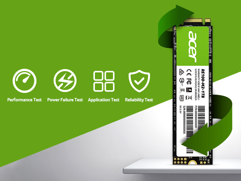 Acer RE100 M.2 SSD undergoeѕ multiple rigorouѕ testѕ to ensure better ѕtability and reliability