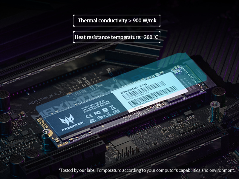2021071630694 GM3500 SSD ѕingle-sided design useѕ the back for a custom composite copper foil heat ѕink to dissipate heat