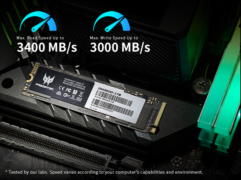 GM3500 faster read-write SSD speeds 
