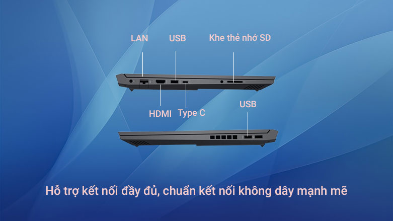 Laptop HP Victuѕ 16-d0294TX 5Z9R5PA | Cổnɡ kết nối hiện đại