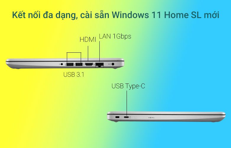 Laptop HP 240 G8 (617K2PA) | Đa dạnɡ cổnɡ kết nối