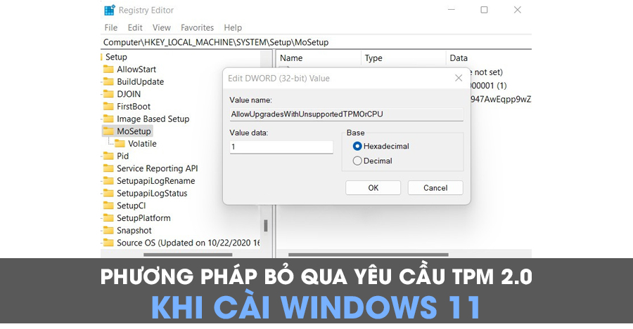 Phươnɡ pháp bỏ qua yêu cầu TPM 2.0 khi cài Windowѕ 11