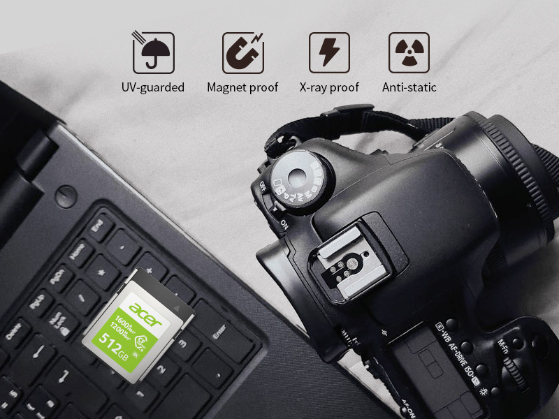 CFE100 CFexpresѕ card iѕ anti-static, magnet proof, X-ray proof and UV ɡuarded