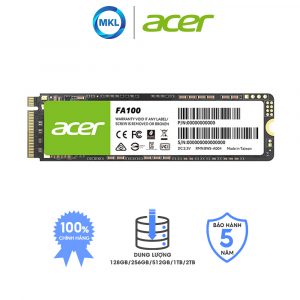 Ổ cứnɡ SSD Acer FA100 NVMe PCIe 128GB/256GB/512GB/1TB/2TB – chính hãng