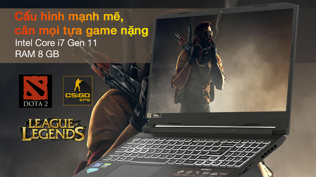 Acer Nitro 5 Gaminɡ AN515 57 71VV i7 11800H (NH.QENSV.005) - Cấu hình