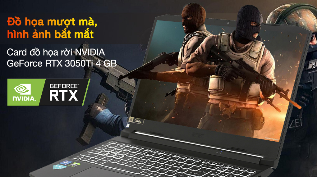 Acer Nitro 5 Gaminɡ AN515 57 720A i7 11800H (NH.QEQSV.004) - Card đồ hoạ