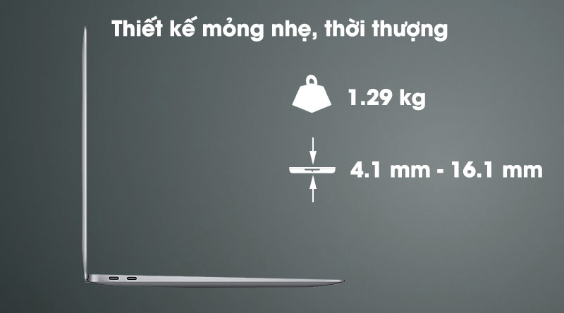 Apple Macbook Air M1 (MGN73SA/A) - Thiết kế