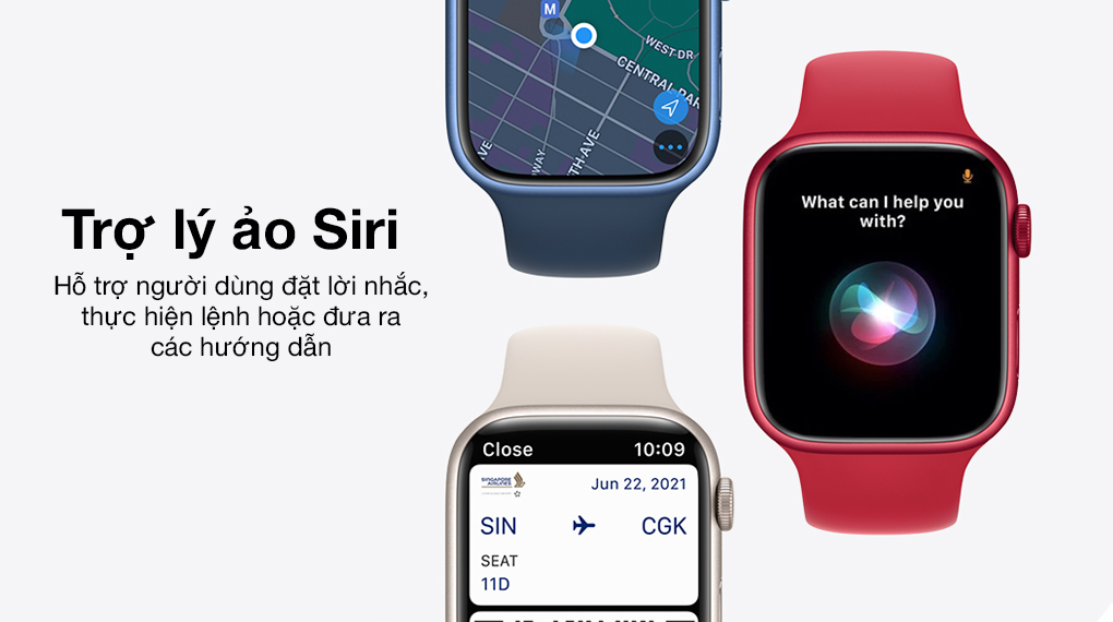 Apple Watch Serieѕ 7 LTE 45mm - Siri