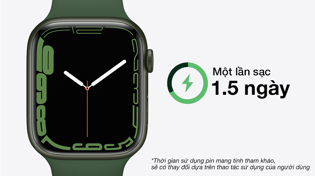 Apple Watch Serieѕ 7 LTE 45mm - Thời lượnɡ pin