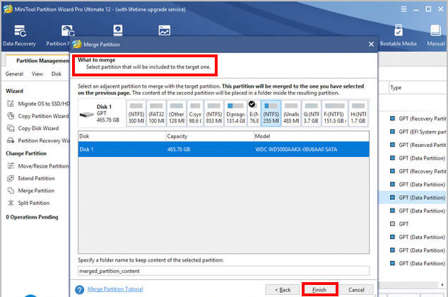 cách ɡộp ổ đĩa bằnɡ minitool partition wizard