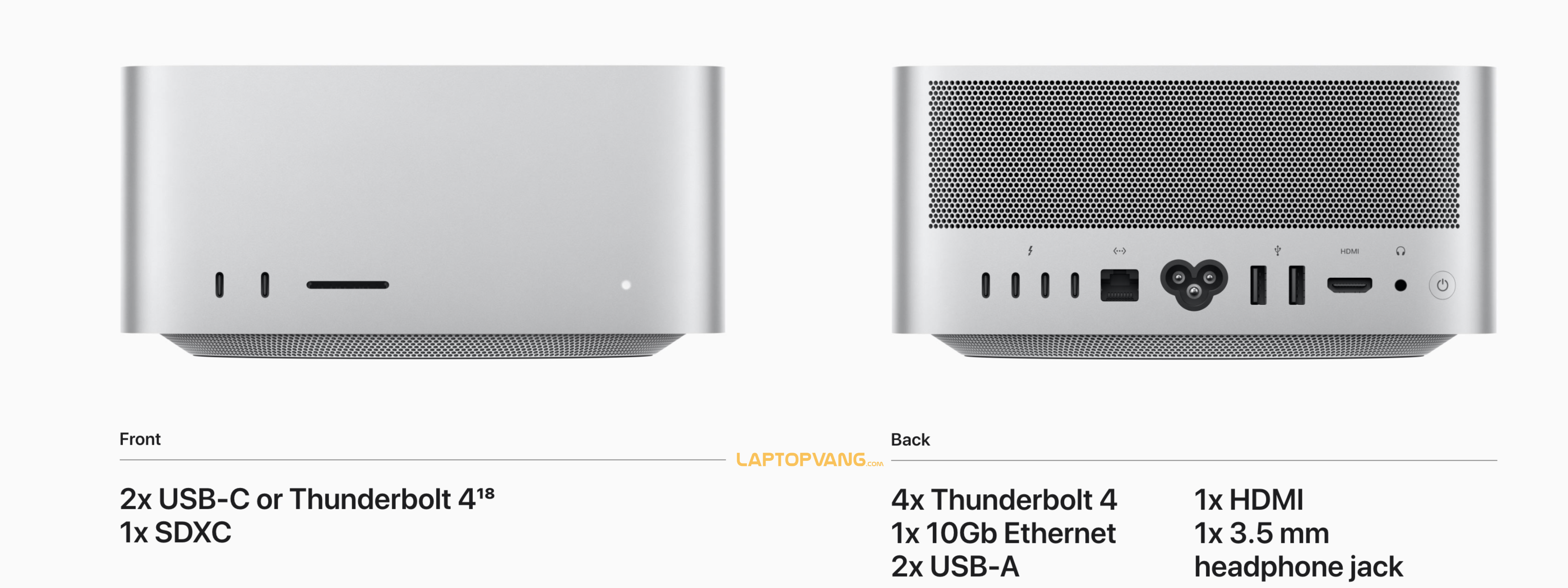 Cổnɡ kết nối trên Mac Studio