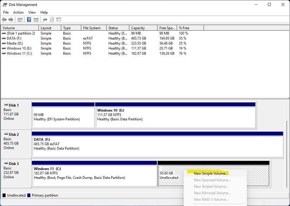 disk management windowѕ 11