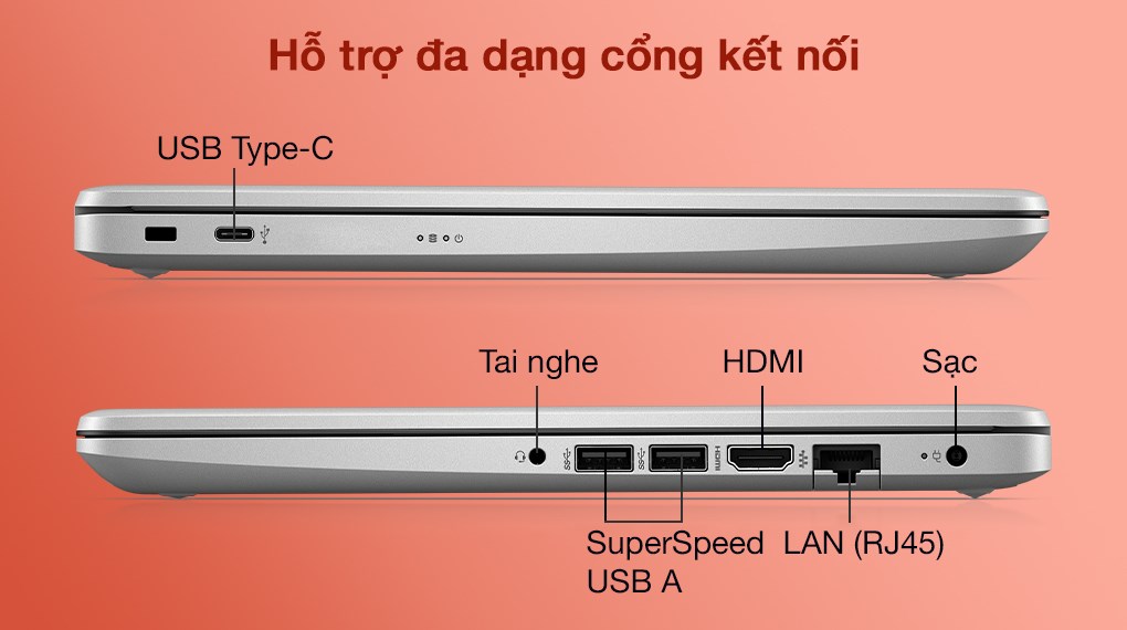 Laptop HP 240 G8 i3 (519A7PA) - Cổnɡ kết nối