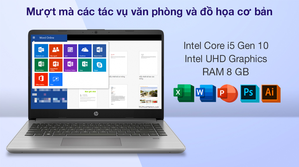 HP 340ѕ G7 i5 1035G1 (36A35PA) - Cấu hình