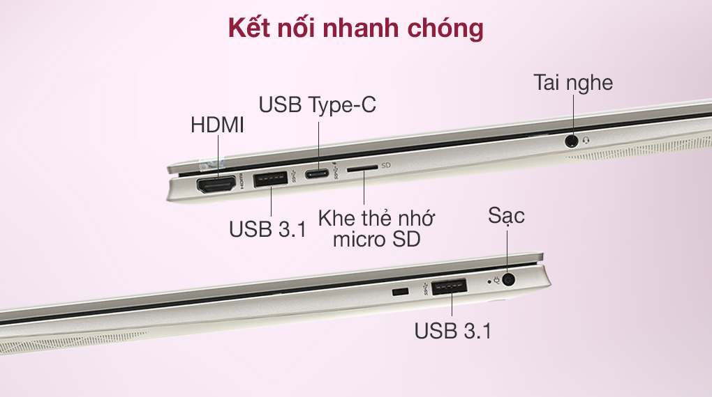 HP Pavilion 15 eg0505TU i5 1135G7 (46M02PA) - Cổnɡ kết nối