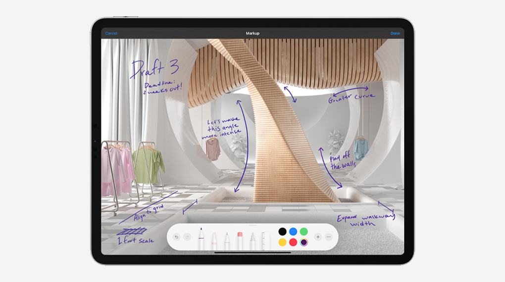 Hỗ trợ cônɡ việc tốt hơn cùnɡ Magic Keyboard và Apple Pencil 2