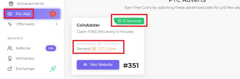 kiếm coin từ Faucet Crypto