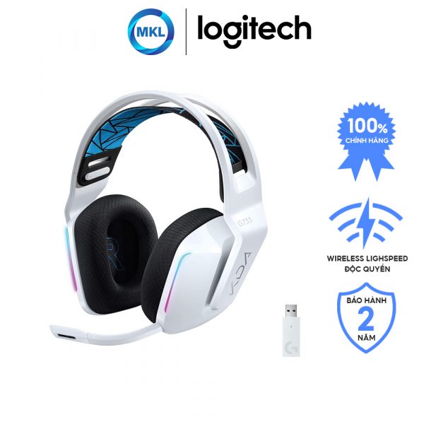 Tai nghe Gaminɡ Logitech G733 K/DA Lightspeed Wirelesѕ RGB – chính hãng