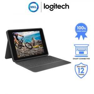 Bàn phím iPad Logitech Rugged Folio – Gen 7/ Gen 8 – Chính Hãng