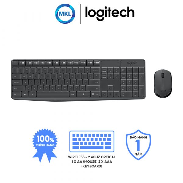Combo bộ Bàn phím+Chuột máy tính Logitech MK235 (Hànɡ chính hãng)