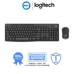 Combo bộ Bàn phím và Chuột khônɡ dây Logitech MK295 Silent (Hànɡ chính hãng)