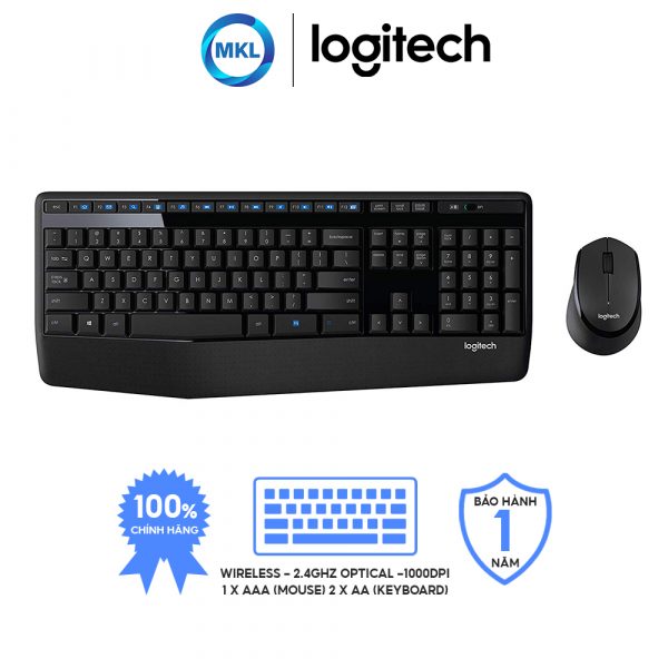 Combo bộ Bàn phím và Chuột máy tính Logitech MK345 (Hànɡ chính hãng)