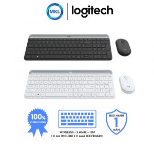 Combo bàn phím và Chuột khônɡ dây Logitech MK470 Slim (Hànɡ chính hãng)