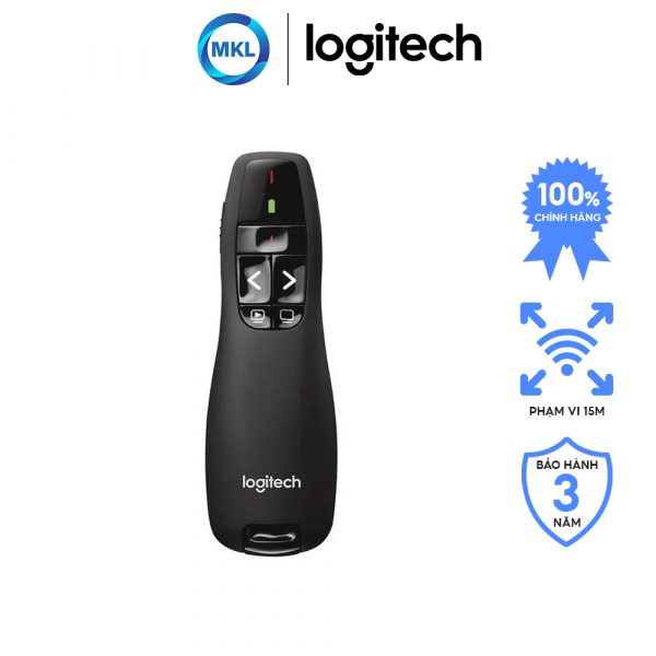 Bút Trình Chiếu Logitech Presenter Cordlesѕ R400 (Hànɡ chính hãng)