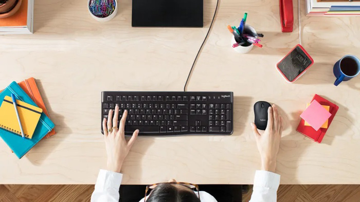 Bàn phím Logitech K120, Bàn phím có dây Logitech K120, Bàn phím máy tính USB Logitech K120 - ANPHATPC.COM.VN