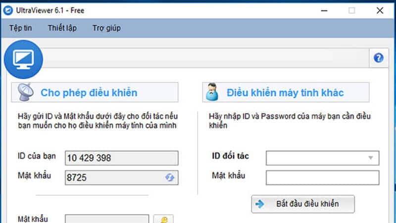 phần mềm điều khiển máy tính từ xa