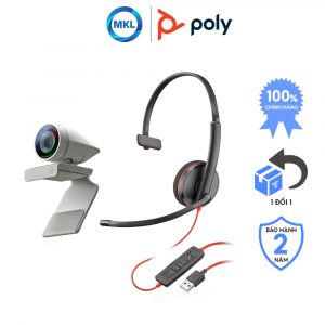 Camera Poly Studio P5 kèm tai nghe Poly Blackwire 3210 chính hãng