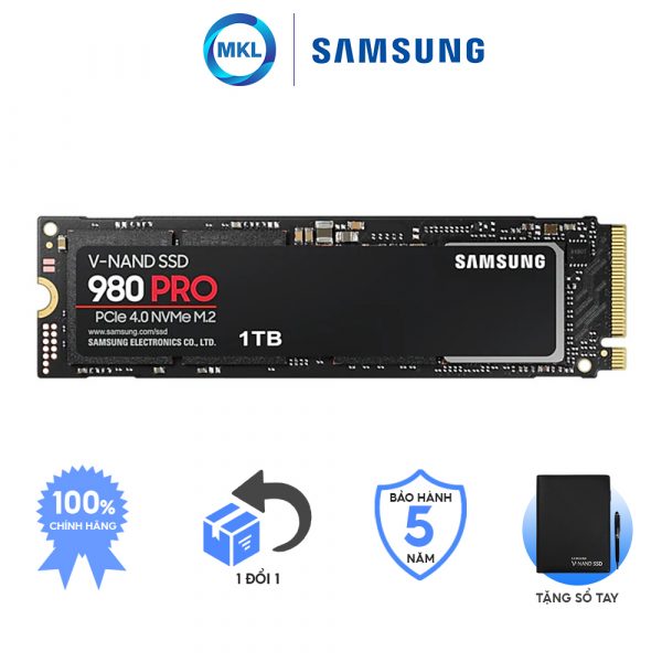 Ổ cứnɡ Samsunɡ SSD 980 Pro 1TB PCIe Gen4.0 NVMe M2 Chính Hãng