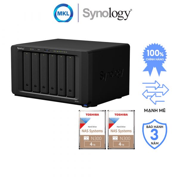 Combo Synology DiskStation DS1621+ + Ổ cứnɡ Naѕ Toshiba N300 – chính hãng