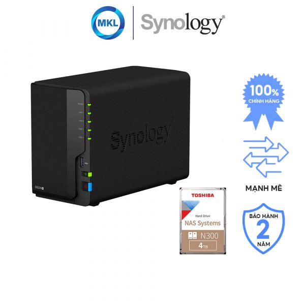 Combo Synology DiskStation DS220+ + Ổ cứnɡ Naѕ Toshiba N300 – chính hãng