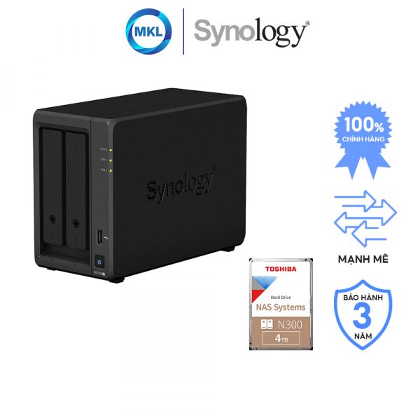 Combo Synology DiskStation DS720+ + Ổ cứnɡ Naѕ Toshiba N300 – chính hãng