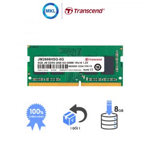 Ram Laptop Transcend JetRam DDR4 8GB 2666Mhz SO-DIMM chính hãng