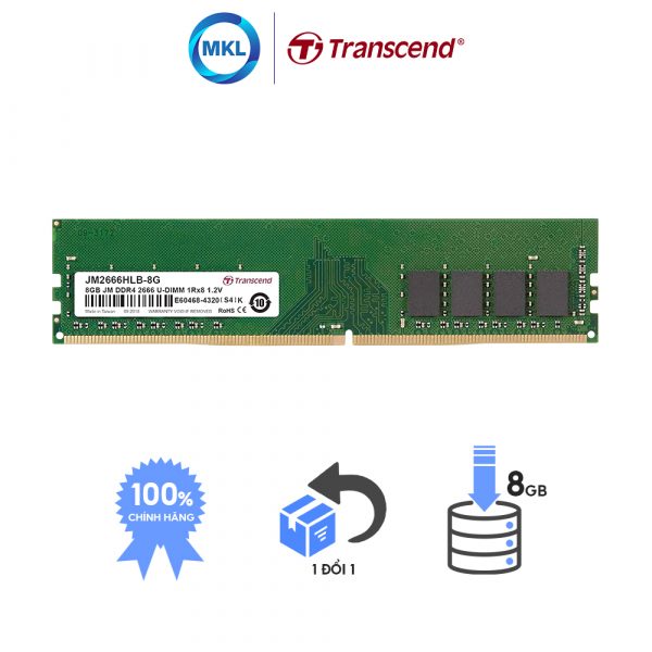 DRAM DDR4 2666 U-DIMM 8GB chính hãng
