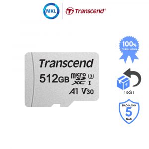 Thẻ nhớ microSDXC/SDHC Transcend 300S chính hãng