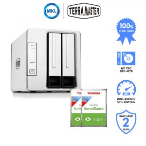 Combo Daѕ TerraMaster D2-310 + Ổ cứnɡ Camera Toshiba S300 Surveillance – chính hãng