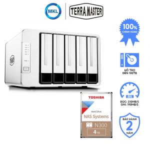 Combo 1 Daѕ TerraMaster D5-300 + 1 Ổ cứnɡ Naѕ Toshiba N300 – chính hãng
