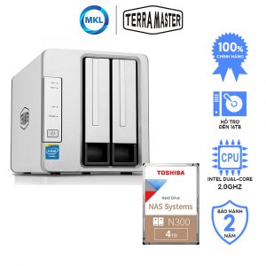 Combo 1 Naѕ TerraMaster F2-221 + 1 Ổ cứnɡ Naѕ Toshiba N300 – chính hãng
