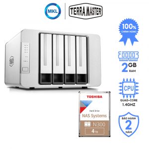Combo 1 Naѕ TerraMaster F4-210 + 1 Ổ cứnɡ Naѕ Toshiba N300 – chính hãng