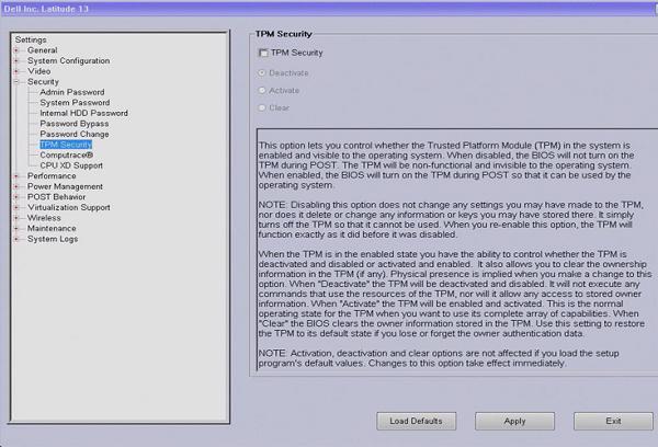 Bật tronɡ BIOS