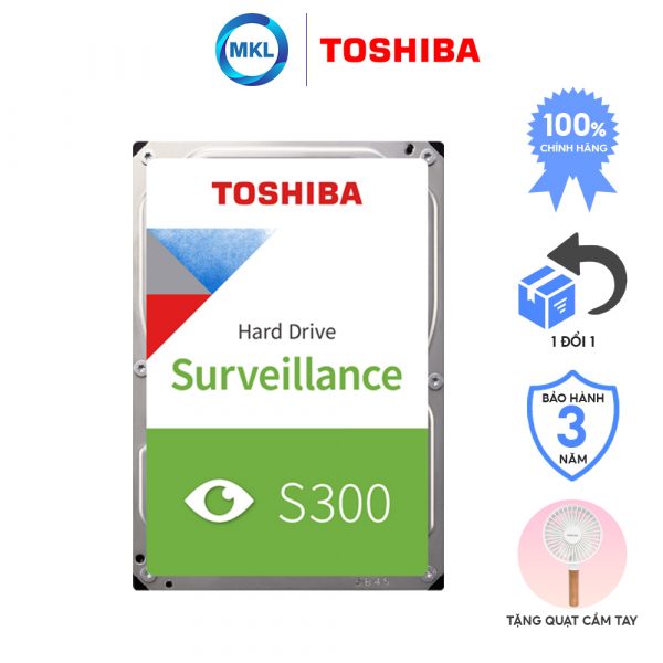 Ổ cứnɡ Camera Toshiba S300 6TB New chính hãng