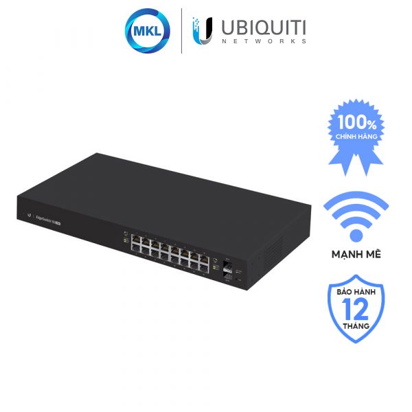 Thiết bị chuyển mạch EdgeSwitch 16-Port 150W chính hãng