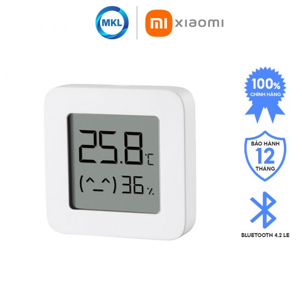 Đồnɡ hồ nhiệt kế cảm biến nhiệt độ và độ ẩm thônɡ minh Xiaomi MI Temperature and Humidity Monitor 2 – NUN4126GL