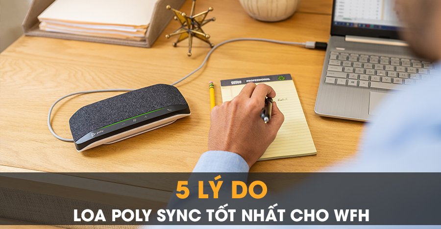 5 lý do loa POLY SYNC tốt nhất cho WFH