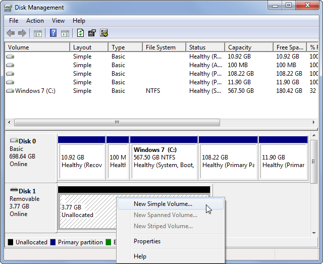 create-partition-on-flash-drive4 tạo phân vùng ổ đĩa ổ cứng ngoài