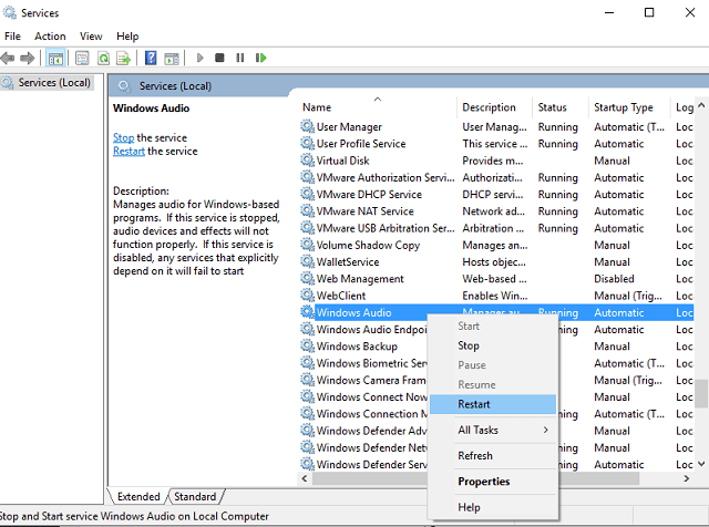 device-in-use-windows-10 lỗi âm thanh win 10